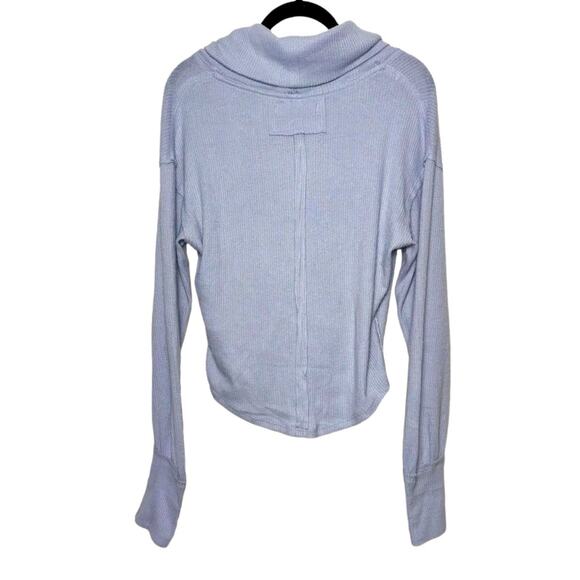 We the Free Hold Me Close Pullover sweater Women's Medium Sky Blue Purple - Picture 4 of 16